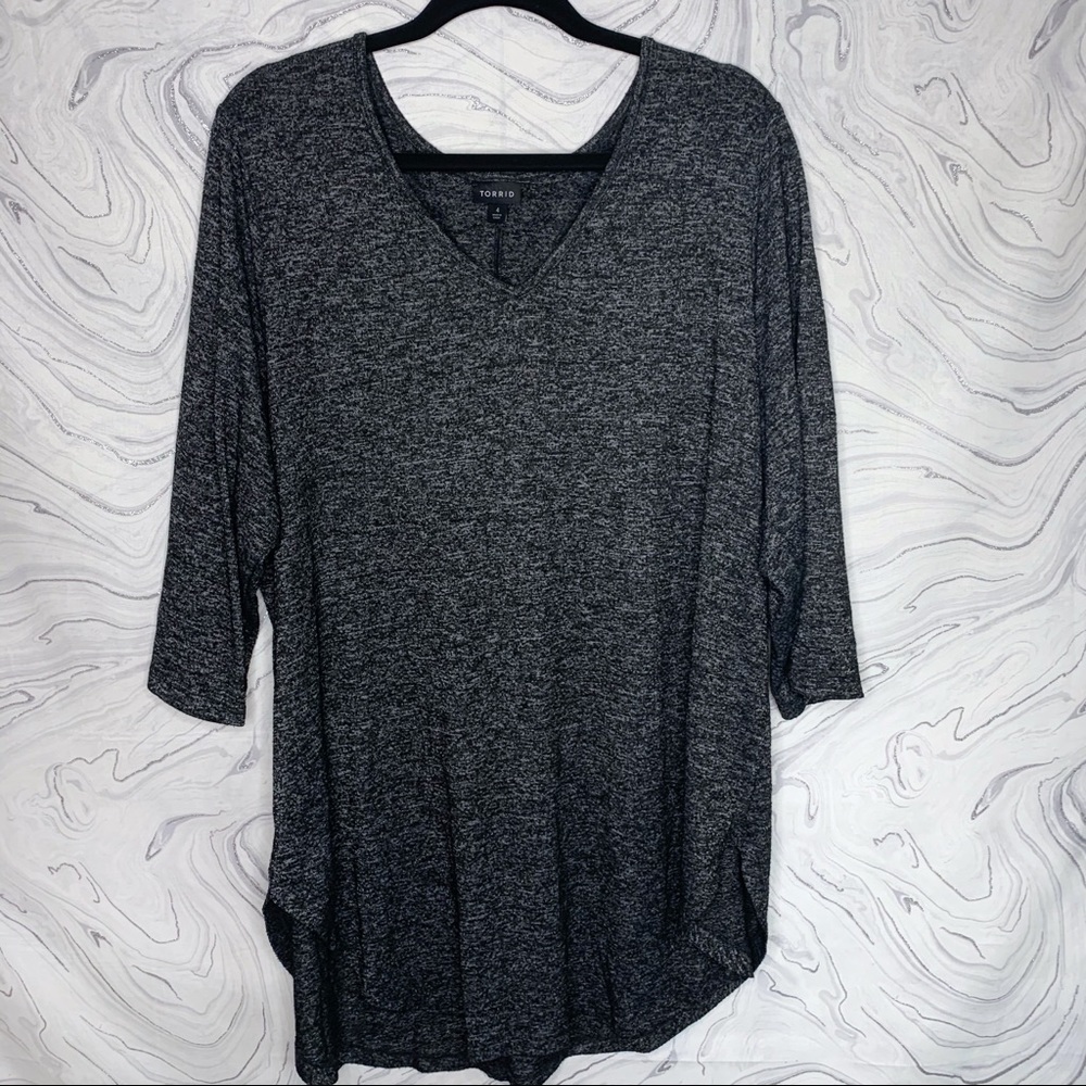 Torrid V-Neck Tunic Tee 4XL